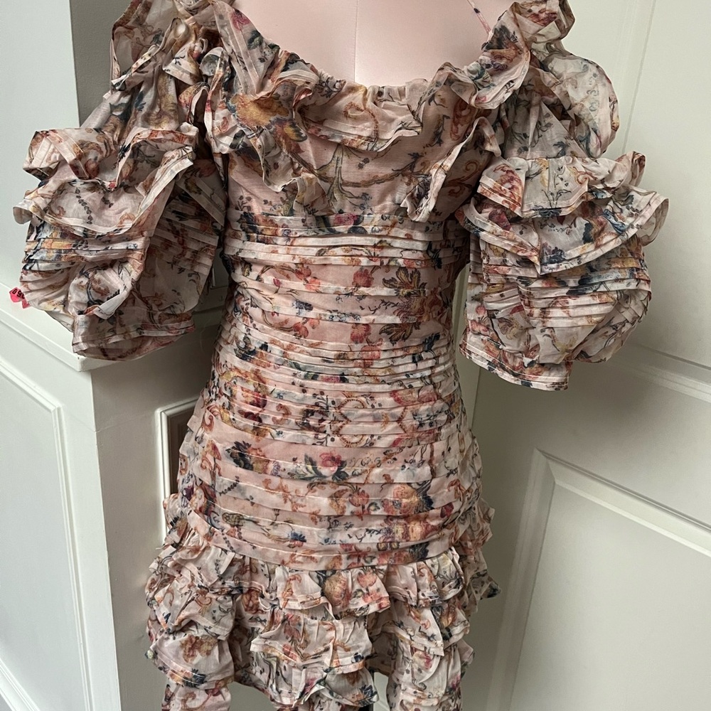 Floral Ruffle Dress (Zimmermann inspired)